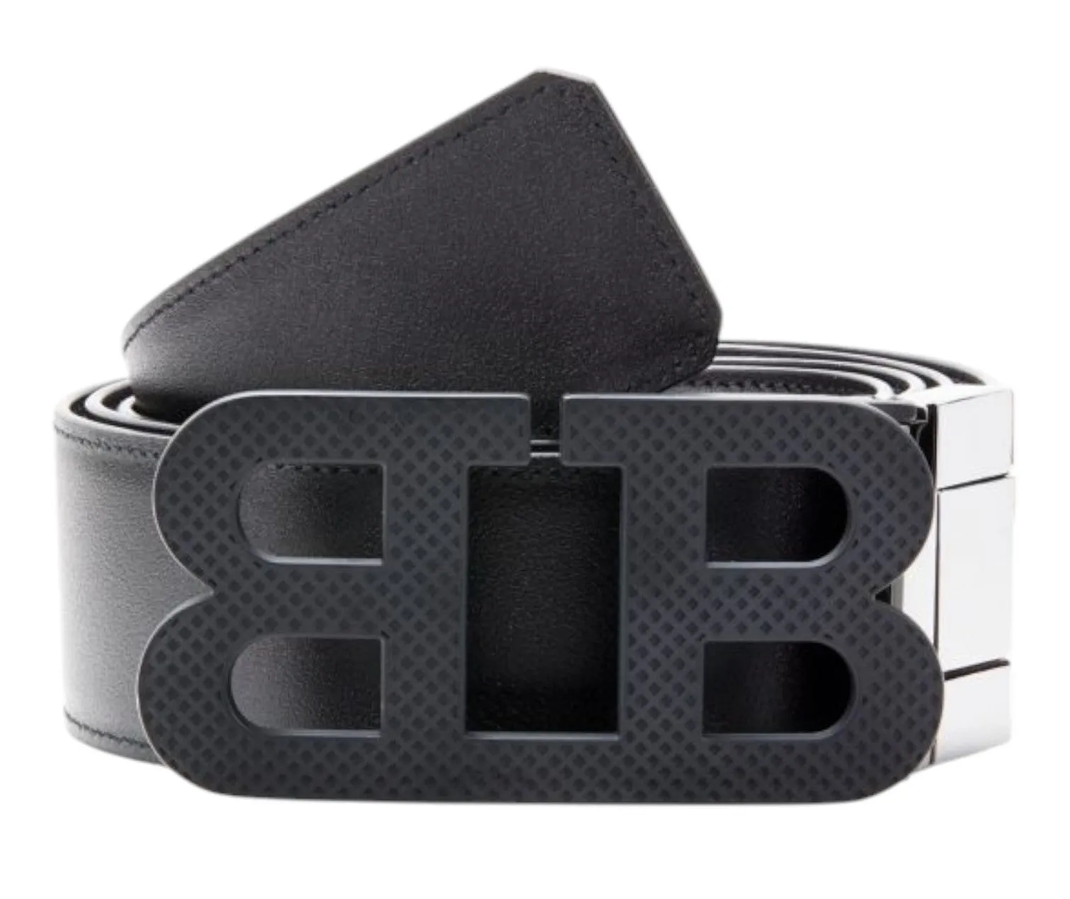 Bally 6302247 Men's Mirror Buckle Adjustable Reversible Belt