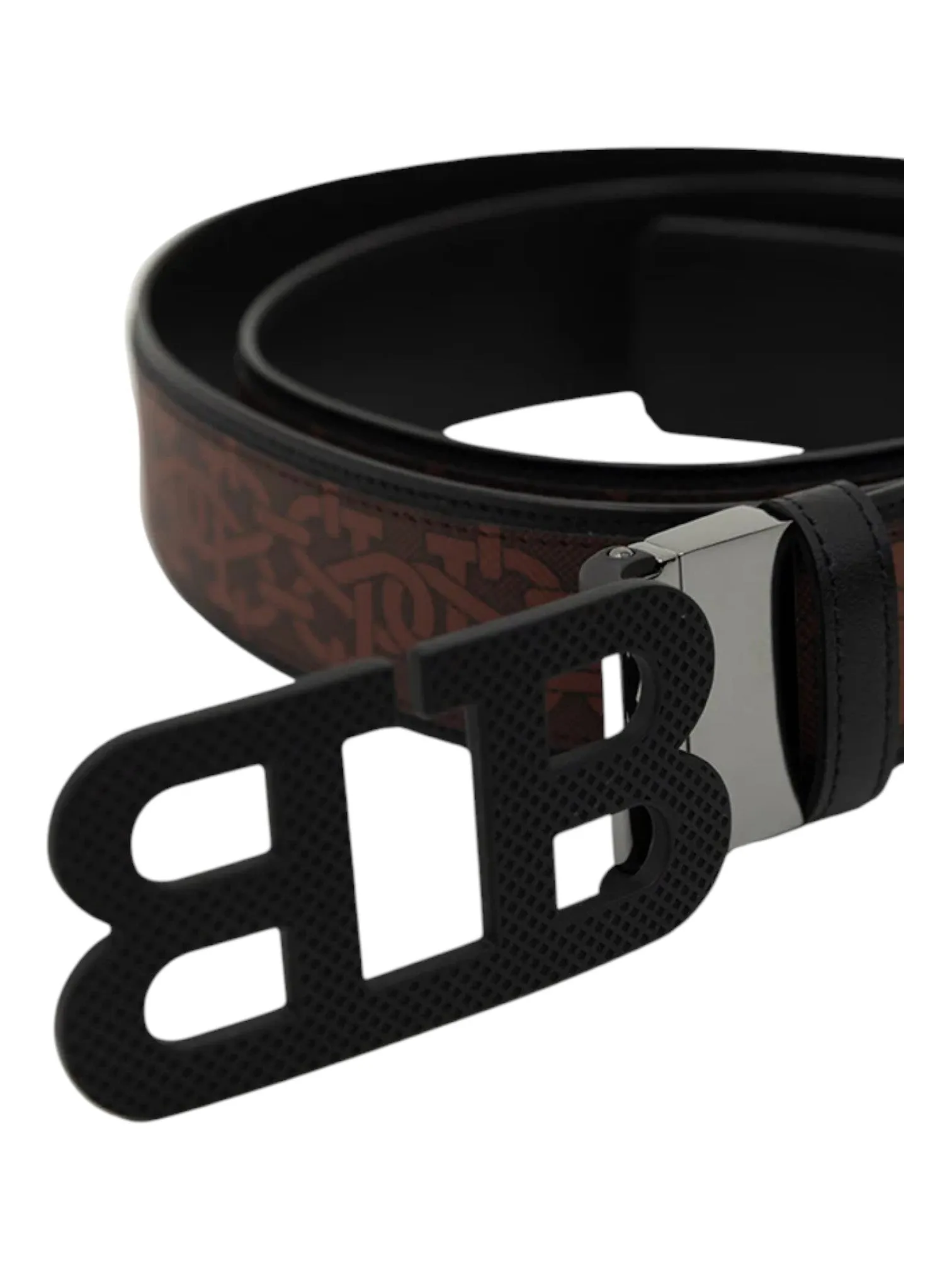 Bally 6302247 Men's Mirror Buckle Adjustable Reversible Belt