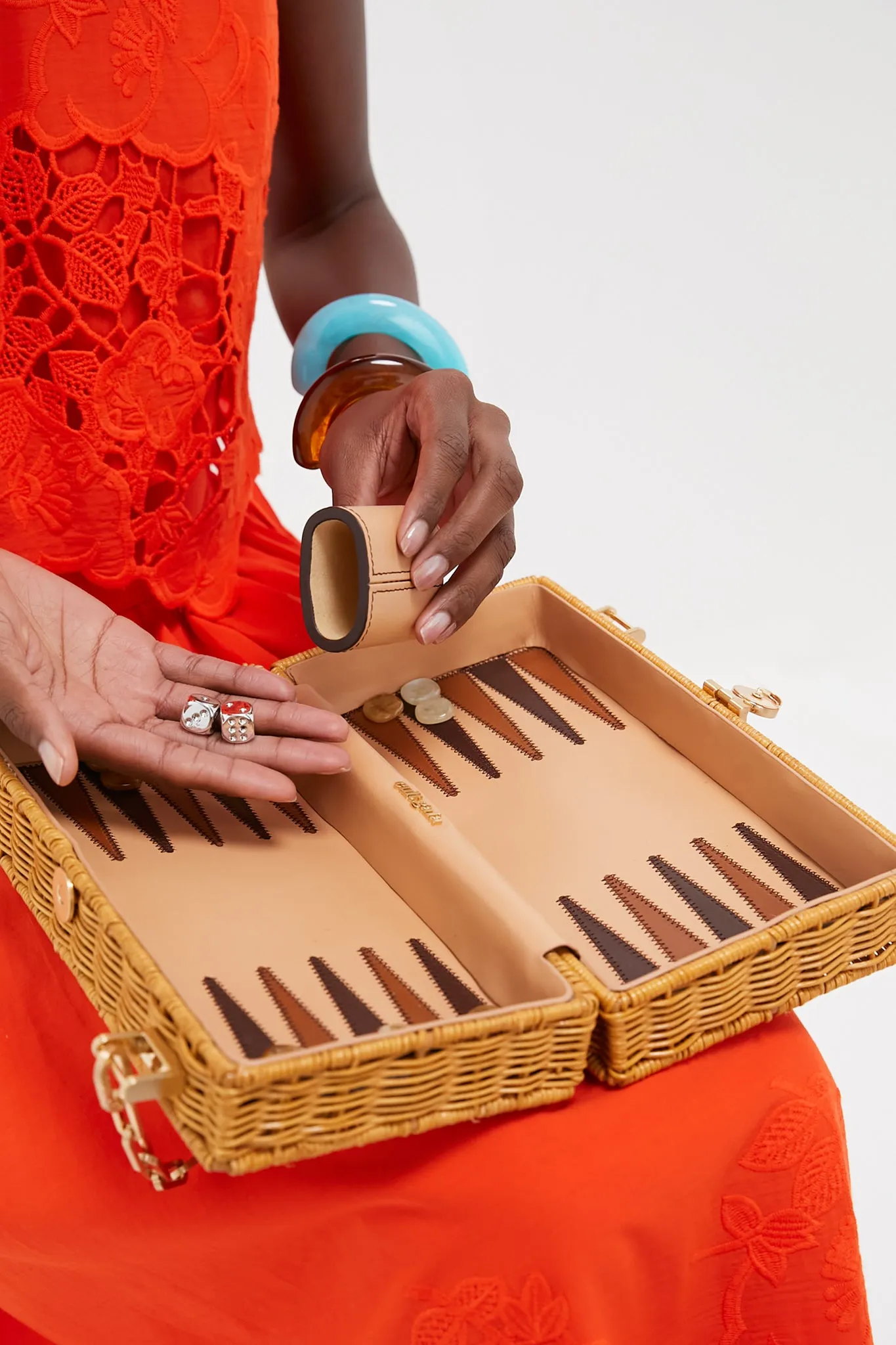Natural The Backgammon Clutch