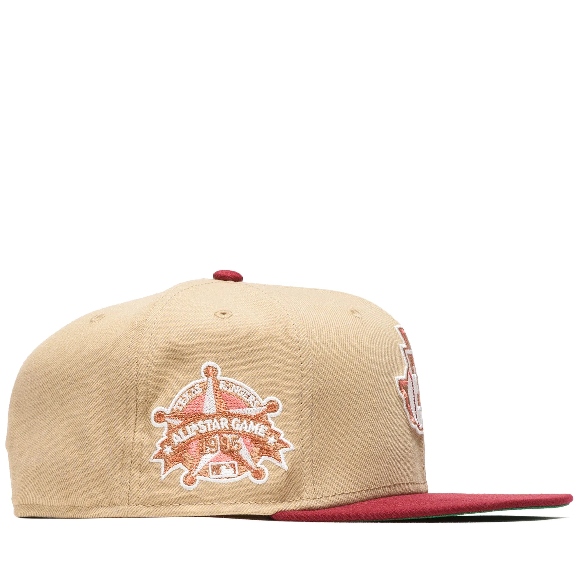 New Era x Politics Texas Rangers 59FIFTY Fitted Hat - Camel/Cardinal