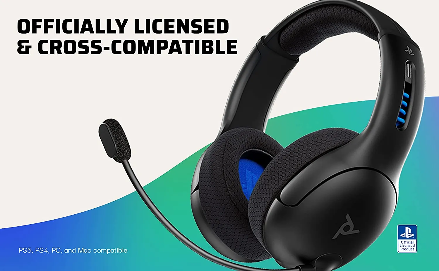 PDP LVL50 Wireless Stereo Headset - PlayStation 5 & PlayStation 4 Edition (2023) (051-049-EU-BK)