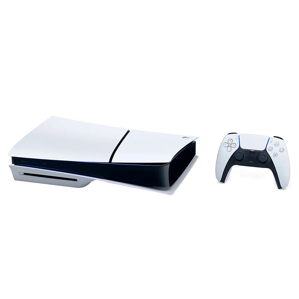 Sony PlayStation 5 Slim, Disk Edition, 1TB, White